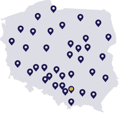Automatspec Automaty Vendingowe - mapa oddziałów